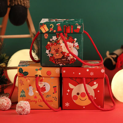 完全な印刷物PMS CMYK Ecoの友好的な装飾的なクリスマスを紙箱