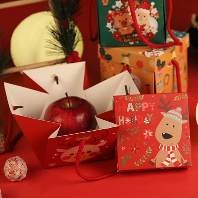 完全な印刷物PMS CMYK Ecoの友好的な装飾的なクリスマスを紙箱