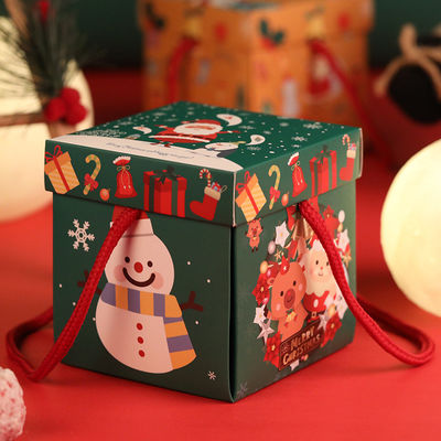 完全な印刷物PMS CMYK Ecoの友好的な装飾的なクリスマスを紙箱