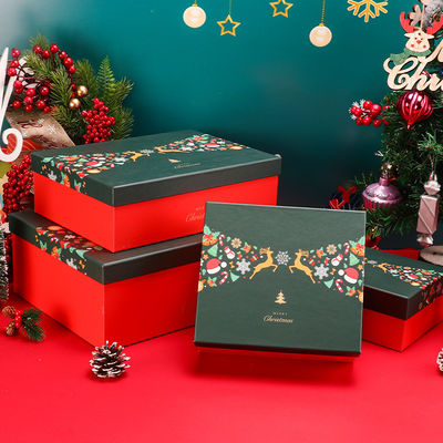 ボール紙のハードカバーのクリスマスの包装箱PMS色