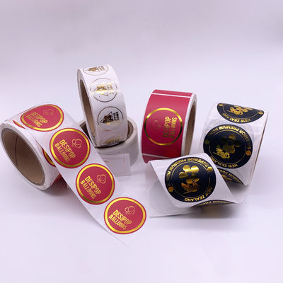 付着力の型抜きされたCMYK Pantoneのロゴのラベルのステッカーの習慣は印刷した