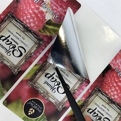 アイボリー ペーパー付着力の印刷ジュースのワイン グラスのびんのラベルのステッカー