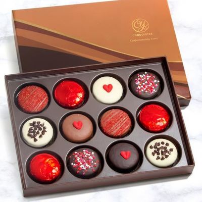 チョコレート ギフト1200gの灰色板注文の食品包装箱